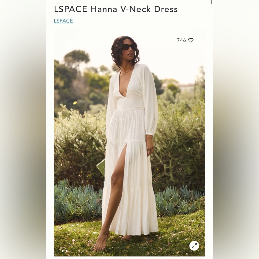 Lspace x Hanna Montazami Hanna V-Neck Dress